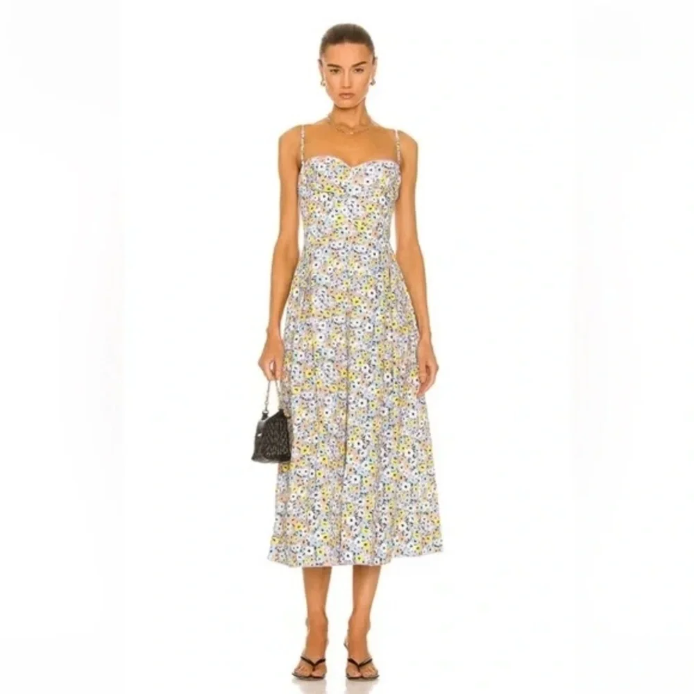 BNWT Agua by Agua Bendita Mambo La Finia Midi Dress - Picture 3 of 10